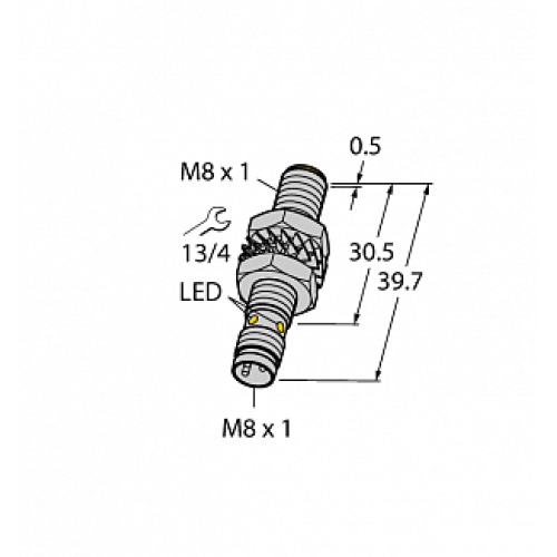 Индуктивный датчик TURCK BI3-M08-AP6X-V1131