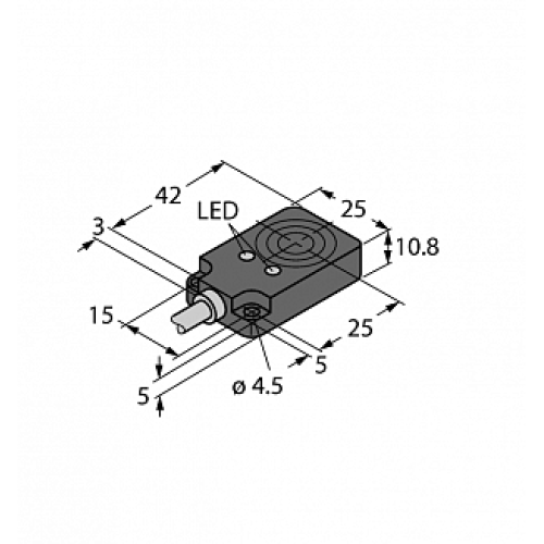 Индуктивный датчик TURCK BI8U-Q10-AP6X2