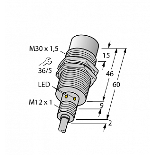 Индуктивный датчик TURCK NI30U-EM30WD-AN6X