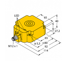 Индуктивный датчик TURCK BI50U-Q80-VP6X2-H1141