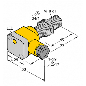 Индуктивный датчик TURCK BI5-G18SK-AP6X