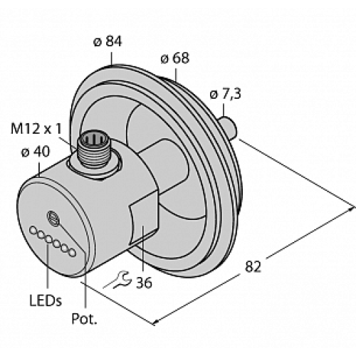 Датчик потока TURCK FCS-68A4-AP8X-H1141/D003