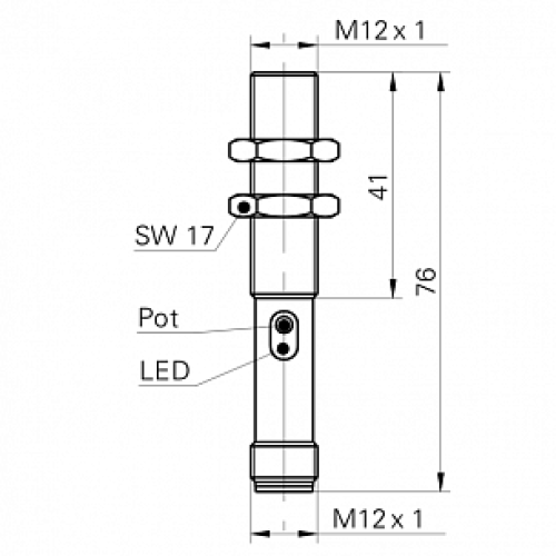 Емкостной датчик уровня Baumer CFAM 12N1600/S14