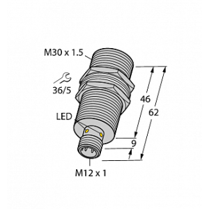 Индуктивный датчик TURCK BI10U-MT30-AP6X-H1141