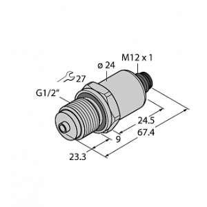 Датчик давления TURCK PT0.2V-1008-I2-H1143