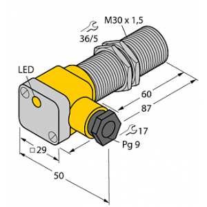 Индуктивный датчик TURCK BI10-G30SK-AP6X