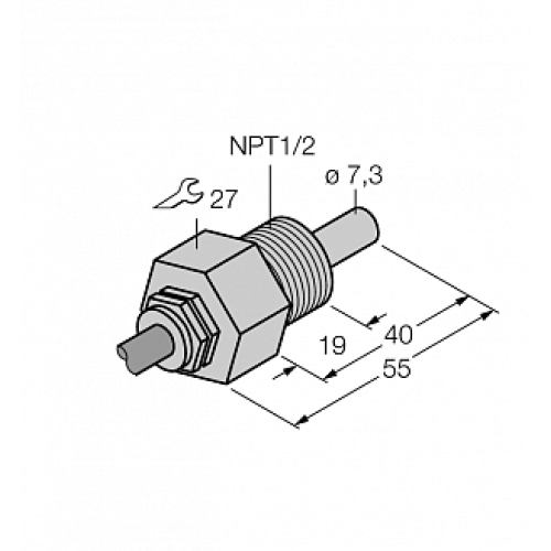 Датчик потока TURCK FCS-N1/2A4-NA/D100