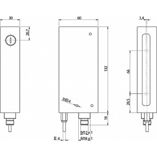 Световая завеса Micro Detectors BX80B/2P-1H