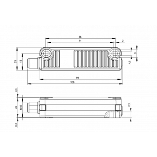 Магнитный датчик безопасности Balluff BID R03K-4R1S0-O20ZZ0-S92