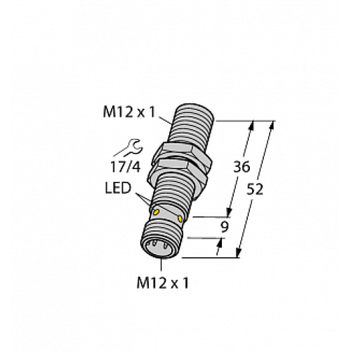 Индуктивный датчик TURCK BI4-M12-AN6X-H1141