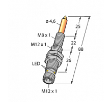 Магнитный датчик TURCK NIMFE-EM12/4.6L88-UN6X-H1141/S1182
