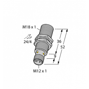 Индуктивный датчик TURCK BI8U-EM18WD-AP6X-H1141