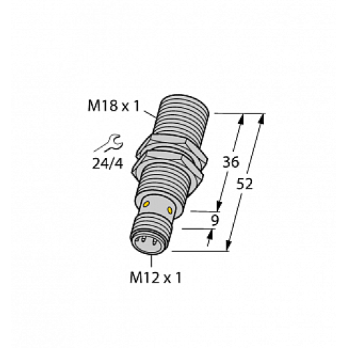 Индуктивный датчик TURCK BI8U-EM18WD-AP6X-H1141