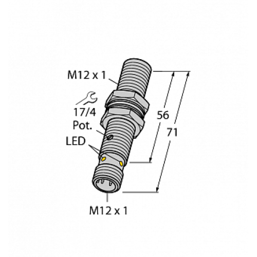 Емкостной датчик TURCK BC3-M12-AP6X-H1141