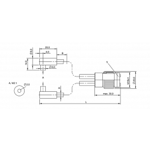 Оптоволоконный кабель Balluff BFO 18A-LEE-UZG-20-2