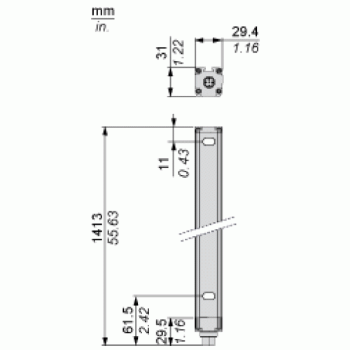 Cветовой барьер безопасности Telemecanique XUSL4E14F136N