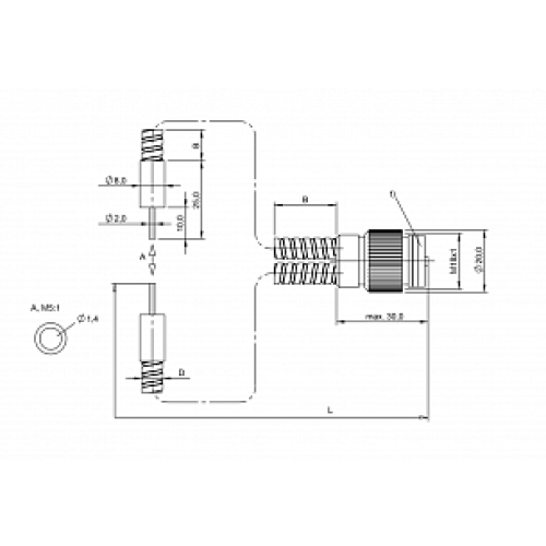 Оптоволоконный кабель Balluff BFO 18A-LGG-MZG-10-1