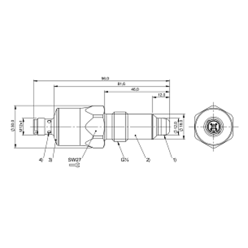 Емкостной датчик уровня Balluff BCS S04K501-NSCFNG-S04G-T50