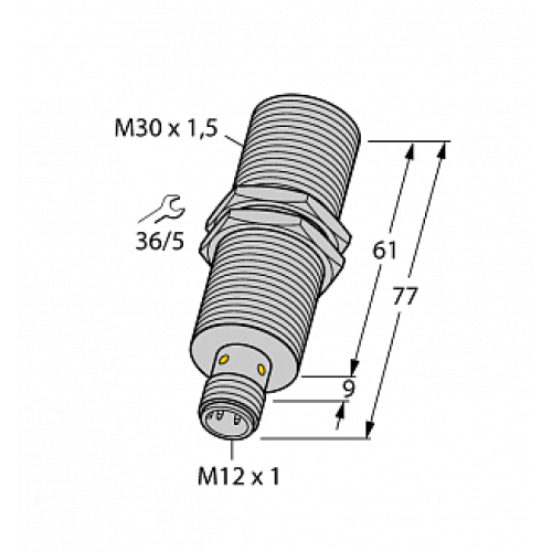 Индуктивный датчик TURCK BI15-M30E-LIU-H1141