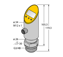 Датчик давления TURCK PS01VR-606-LI2UPN8X-H1141