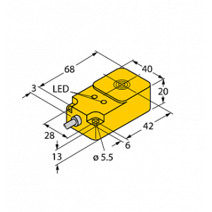 Индуктивный датчик TURCK BI20-Q20-AP45X2LD