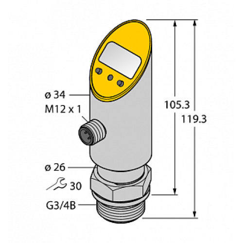 Датчик давления TURCK PS025V-606-LI2UPN8X-H1141