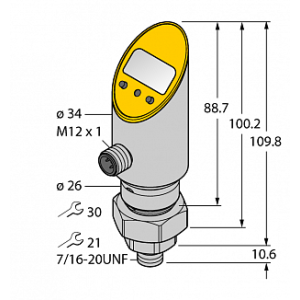 Датчик давления TURCK PS001V-505-LI2UPN8X-H1141