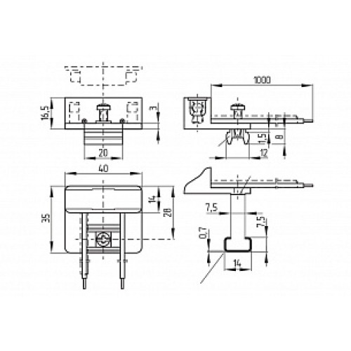 Магнитный герконовый датчик Schmersal BN 85-R-1824-3