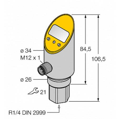 Датчик давления TURCK PS001V-311-LI2UPN8X-H1141