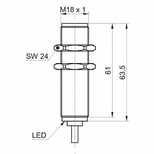 Емкостной датчик уровня Baumer CFAK 18P1100