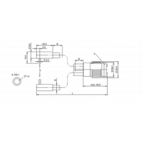 Оптоволоконный кабель Balluff BFO 18A-LFF-SMG-10-0,5