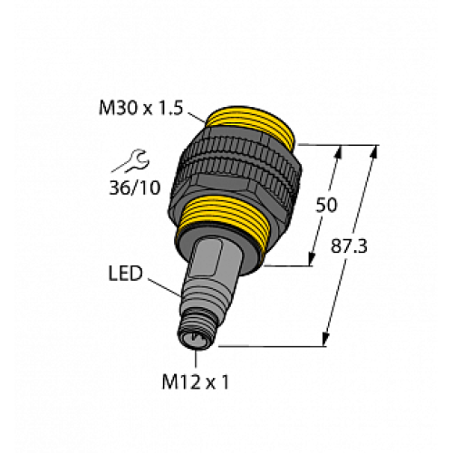 Емкостной датчик уровня TURCK BCT10-S30-UN6X2-H1151