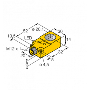 Кольцевой датчик TURCK BI20R-Q14-AP6X2-H1141