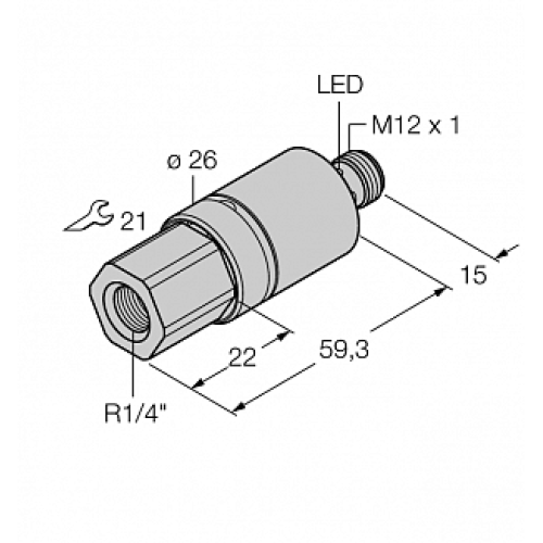 Датчик давления TURCK PC100R-211-2UPN8X-H1141