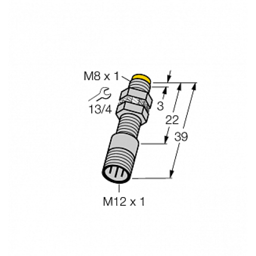 Индуктивный датчик TURCK NI3-EG08K-Y1-H1341