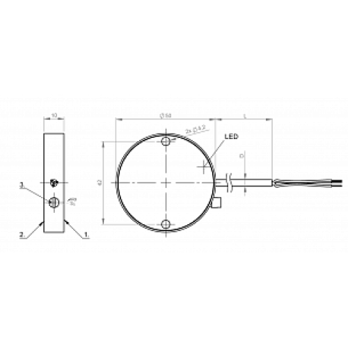 Емкостной датчик уровня Balluff BCS D50TT06-NSCFSC-ET02