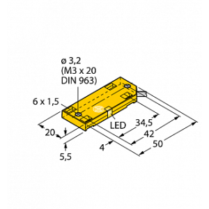 Емкостной датчик TURCK BC5-QF5.5-Y1X/S250