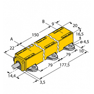  Датчик линейных перемещений TURCK LI150P1-Q17LM1-LIU5X2