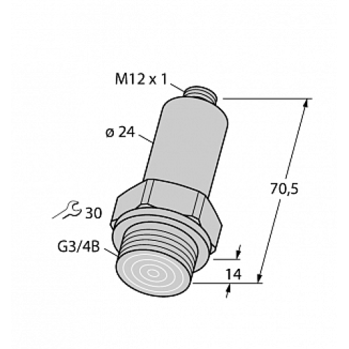 Датчик давления TURCK PT025R-26-LI3-H1140