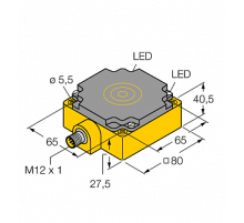 Индуктивный датчик TURCK BI40-CP80-VP4X2-H1141