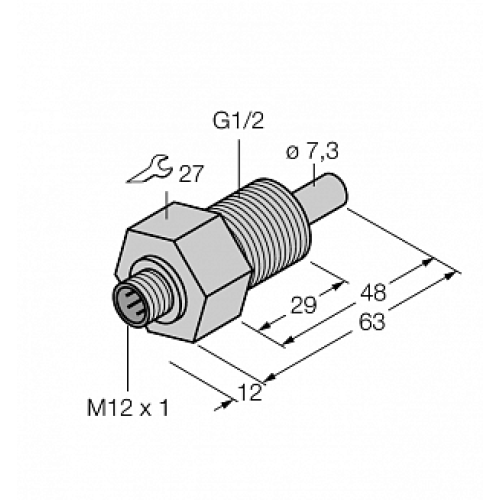 Датчик потока TURCK FCS-GL1/2A4-NAEX-H1141