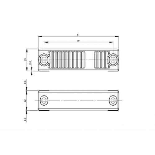 Магнитный датчик безопасности Balluff BID R03K-4R300