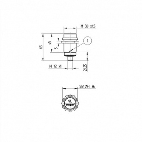 Индуктивный датчик Wenglor I30A001