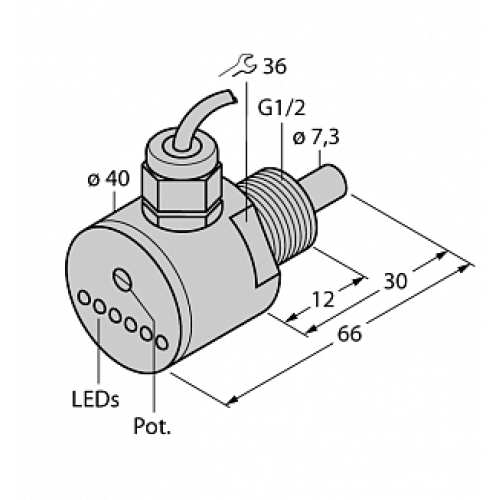 Датчик потока TURCK FCS-G1/2DY-AP8X