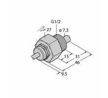 Датчик потока TURCK FCS-G1/2A4-NAEX/D024 5M