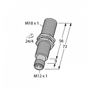 Индуктивный датчик TURCK BI8-M18E-LIU-H1141