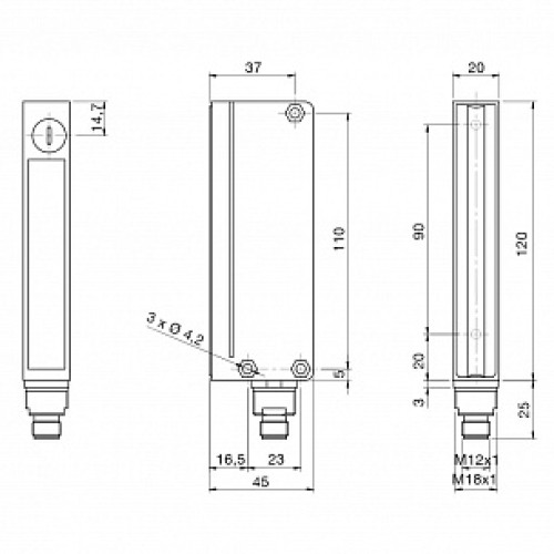 Световая завеса Datasensing BX10R/AD-HB6A