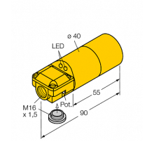  Индуктивный датчик TURCK DBI15U-K40SR-AP4X2