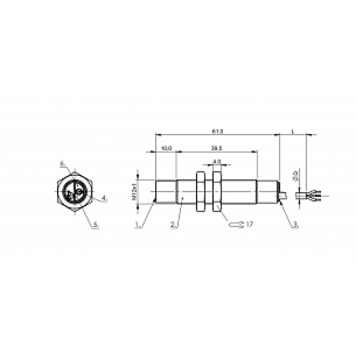 Емкостной датчик уровня Balluff BCS M12BBG1-NSC80H-EP02