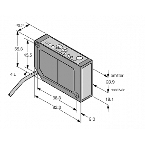  Лазерный датчик расстояния Banner LG10A65PI W/30